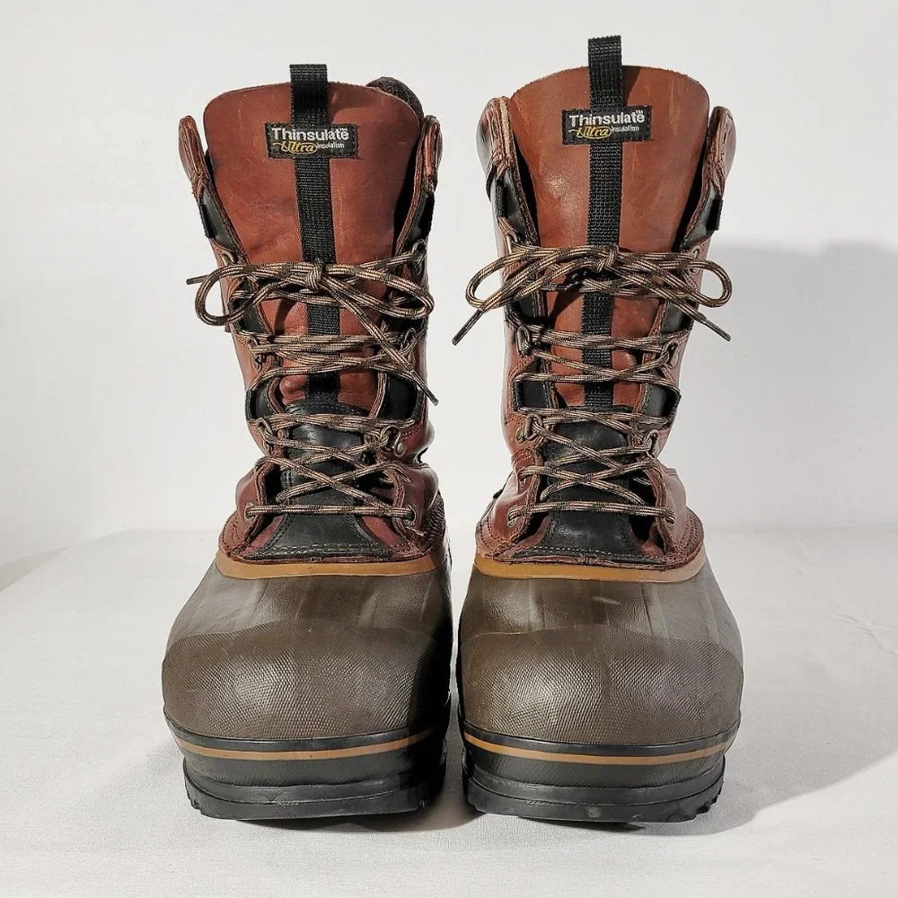 ROCKY Men's US 9 Polartec Insulated Duck Boots Leather & Rubber Muck Work Boots - Picture 3 of 11